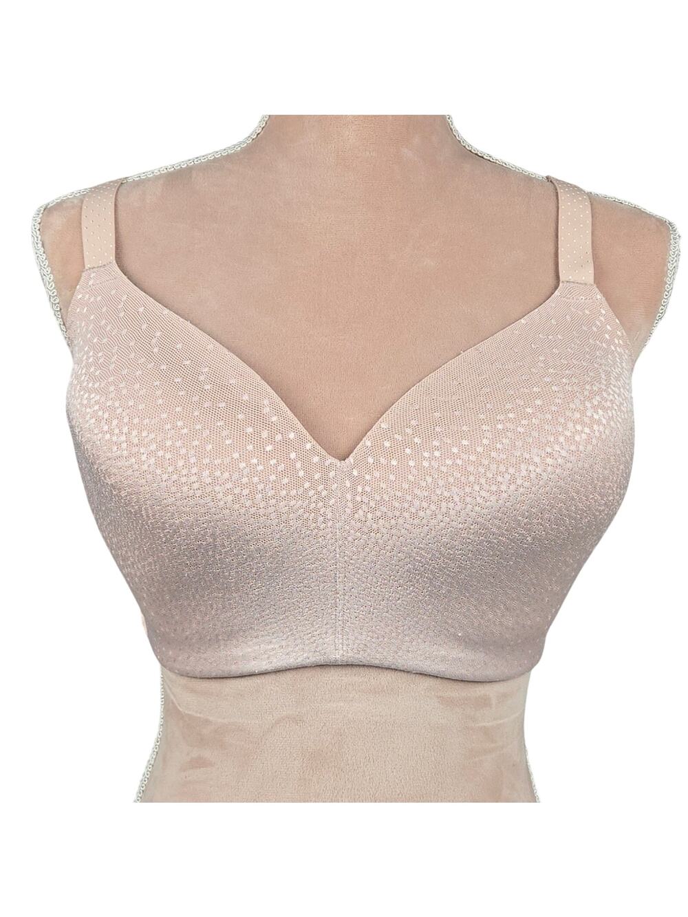 Wacoal Back Appeal Wirefree Contour Bra Rose Dust 856303 Size 34G